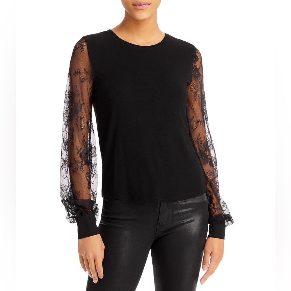 NWOT Generation Love $175 Noelle Lace Sleeve Top 🖤